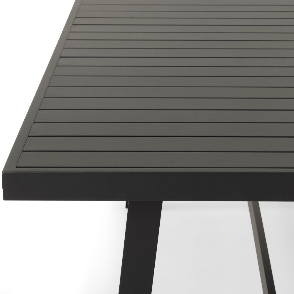 Pacific II Outdoor Dining Table - W182, Black