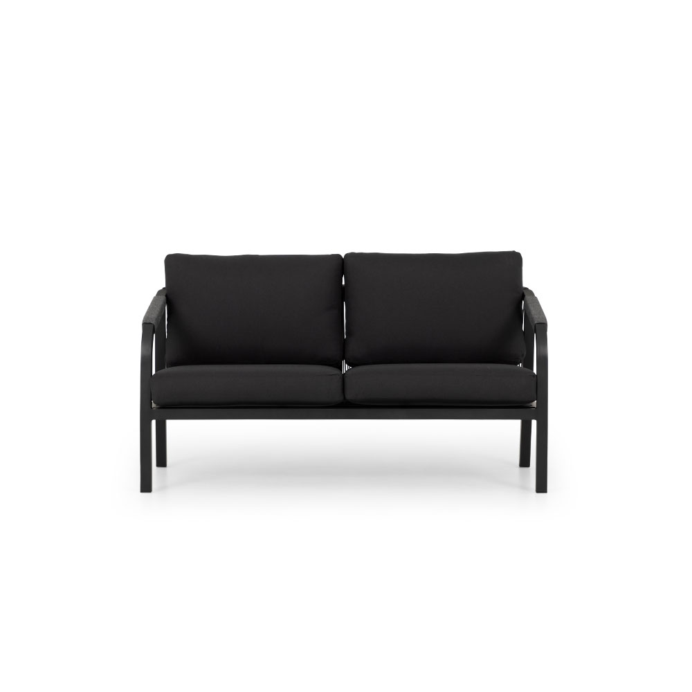 Pacific II Outdoor 2 Seater, Black
