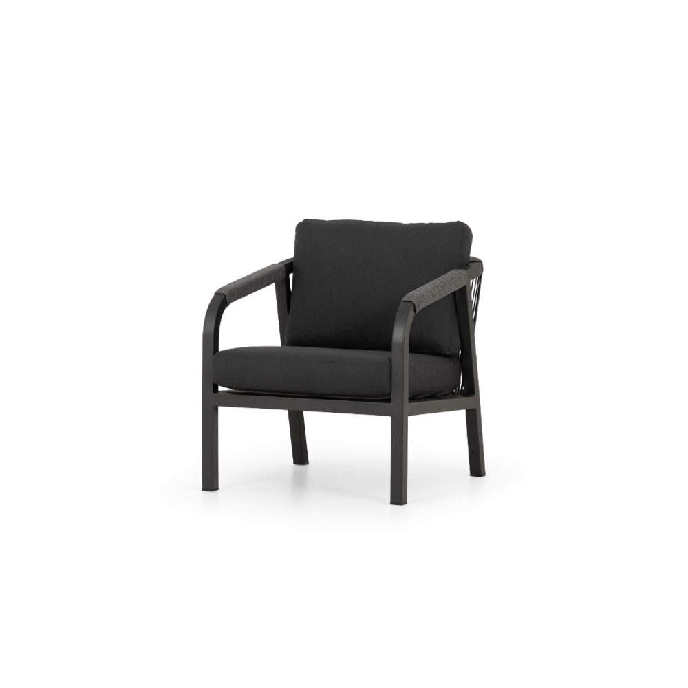 Pacific II Outdoor One Seater, Black