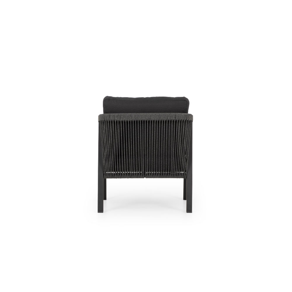 Pacific II Outdoor One Seater, Black