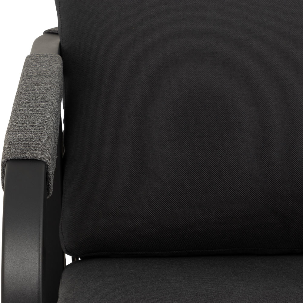 Pacific II Outdoor One Seater, Black