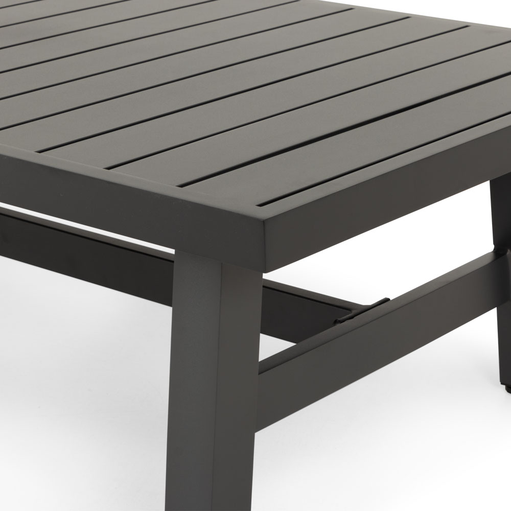 Pacific II Outdoor Coffee Table - W120, Black