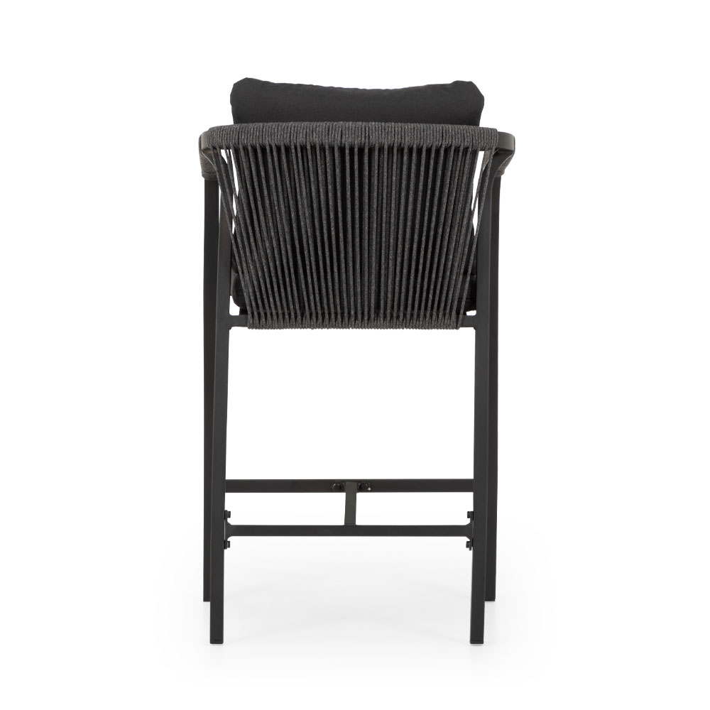 Pacific II Outdoor Bar Chair - W60, Black