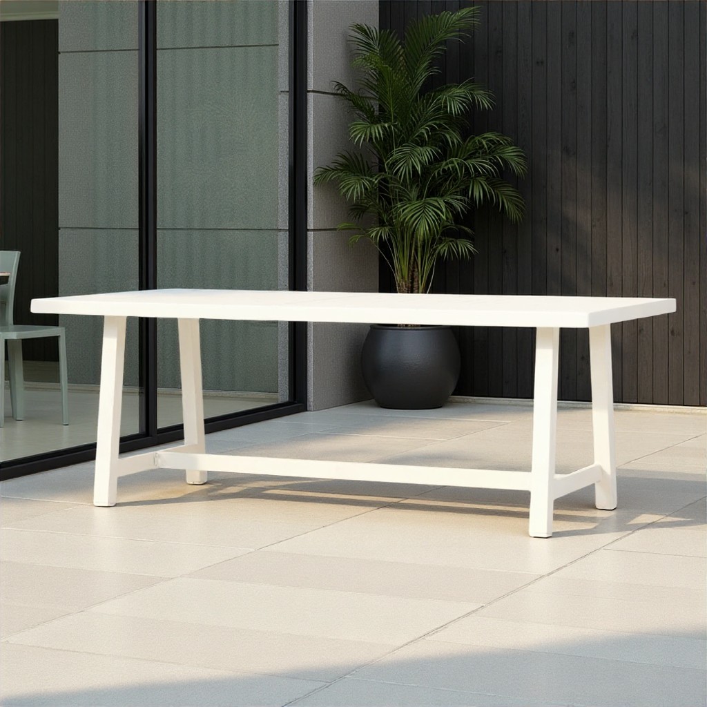 Pacific II Outdoor Dining Table - W207, White