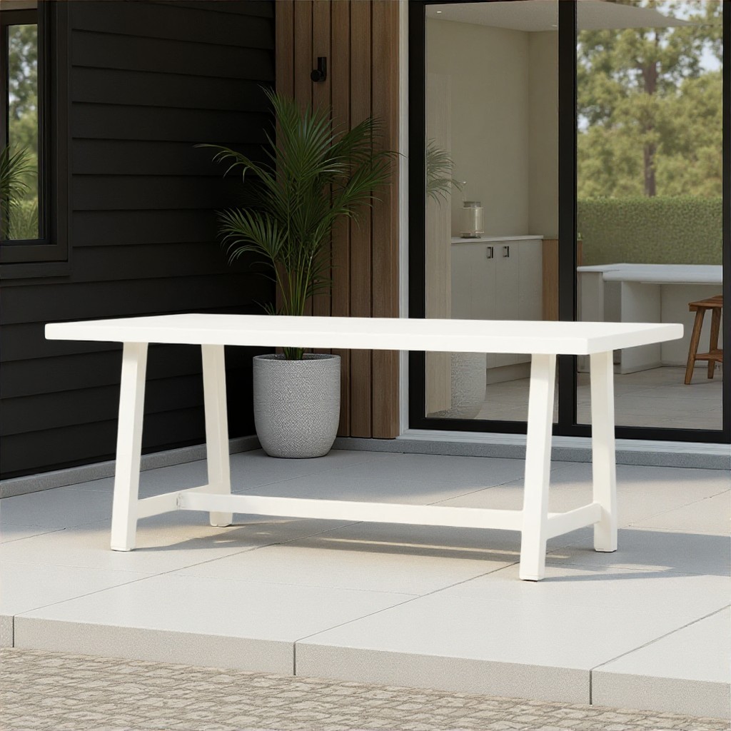 Pacific II Outdoor Dining Table - W182, White