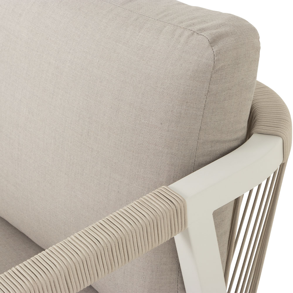 Pacific II Outdoor 3 Seater, White