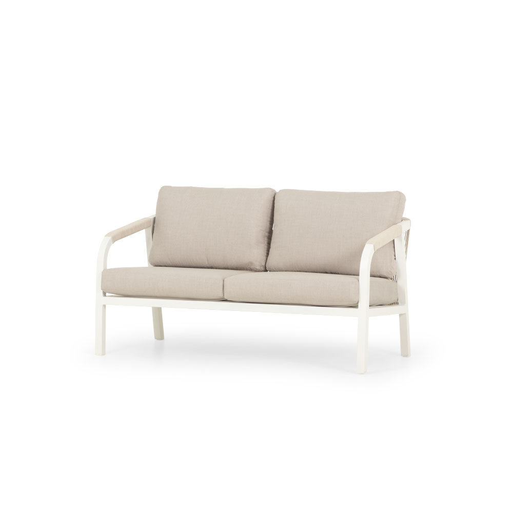 Pacific II Outdoor 2 Seater, White