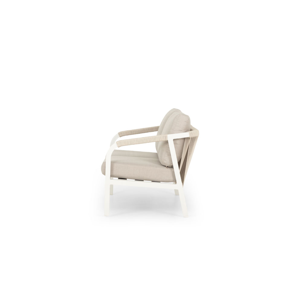 Pacific II Outdoor 2 Seater, White