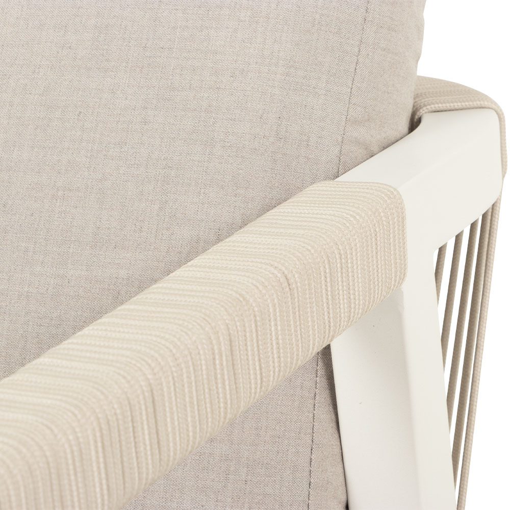 Pacific II Outdoor One Seater, White