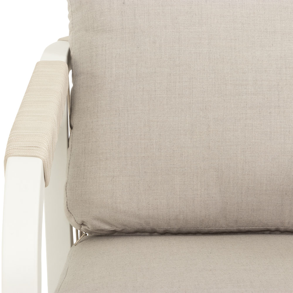 Pacific II Outdoor One Seater, White