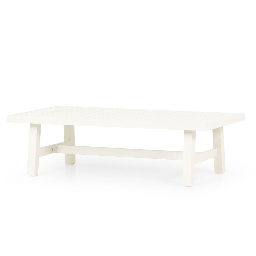 Pacific II Outdoor Coffee Table - W120, White
