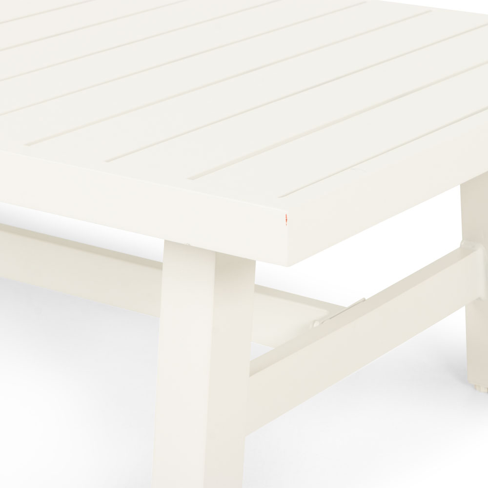 Pacific II Outdoor Coffee Table - W120, White