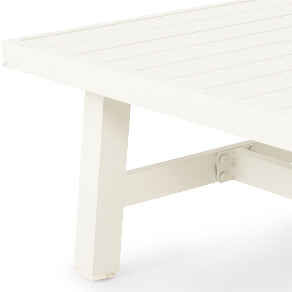 Pacific II Outdoor Coffee Table - W120, White