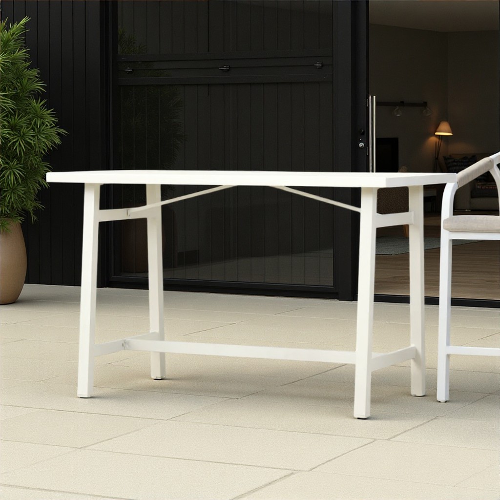 Pacific II Outdoor Bar Table - W150, White