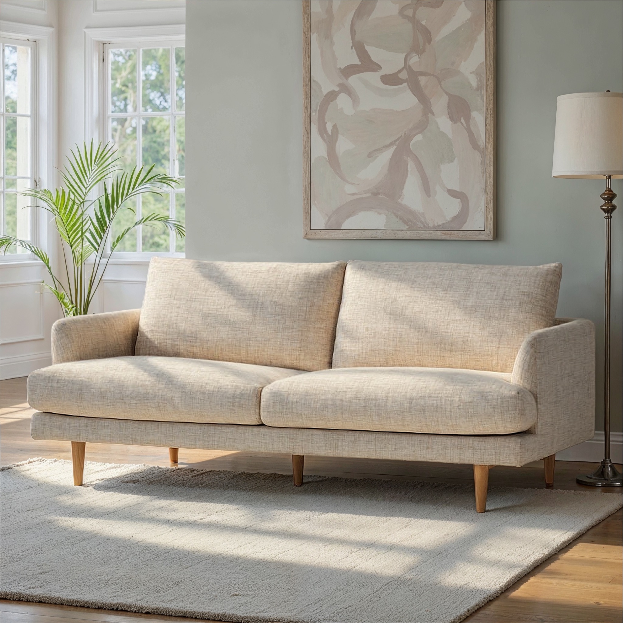 Bianca 3 Seater Sofa, Sand