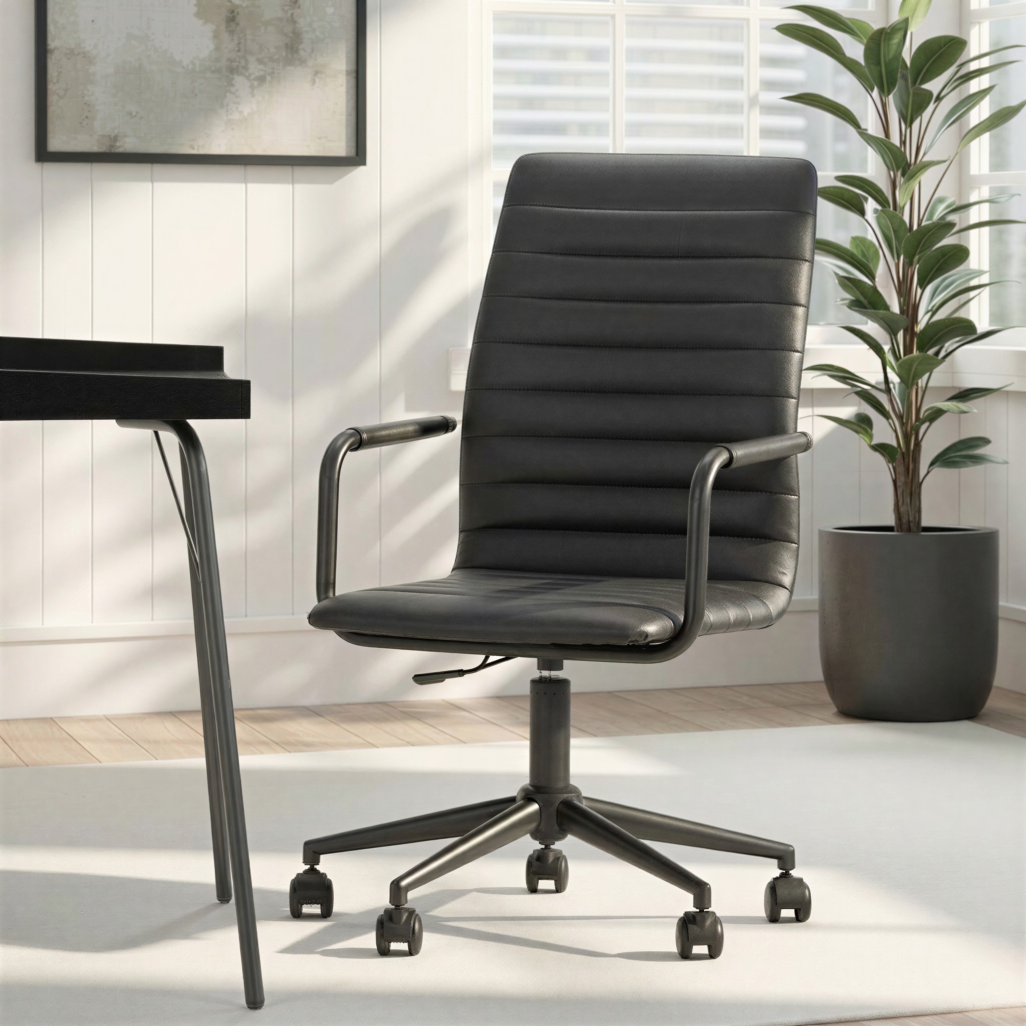 Madden PU Office Chair, Black