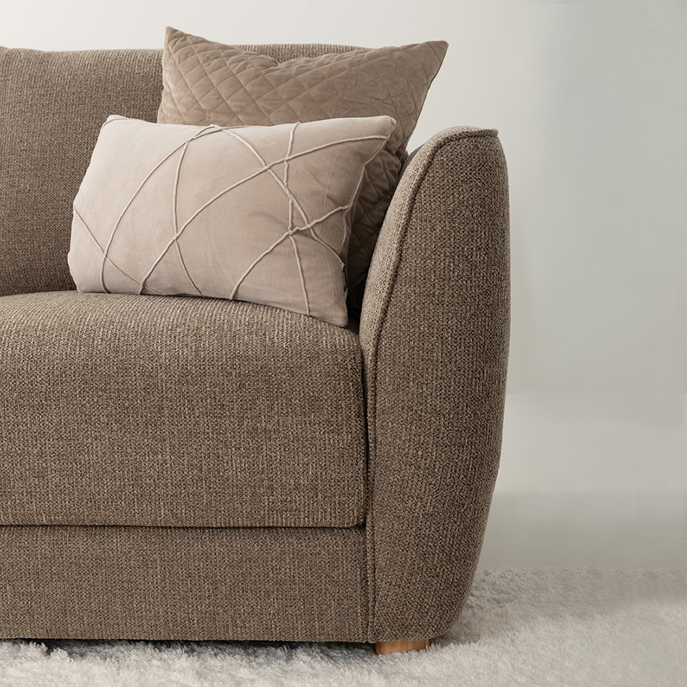 Katrina 2 Seater Sofa, Light Brown