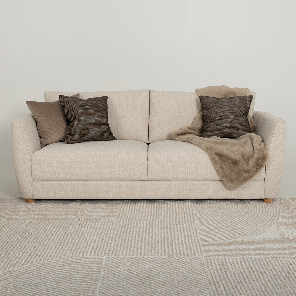 Katrina 3 Seater Sofa, Cream