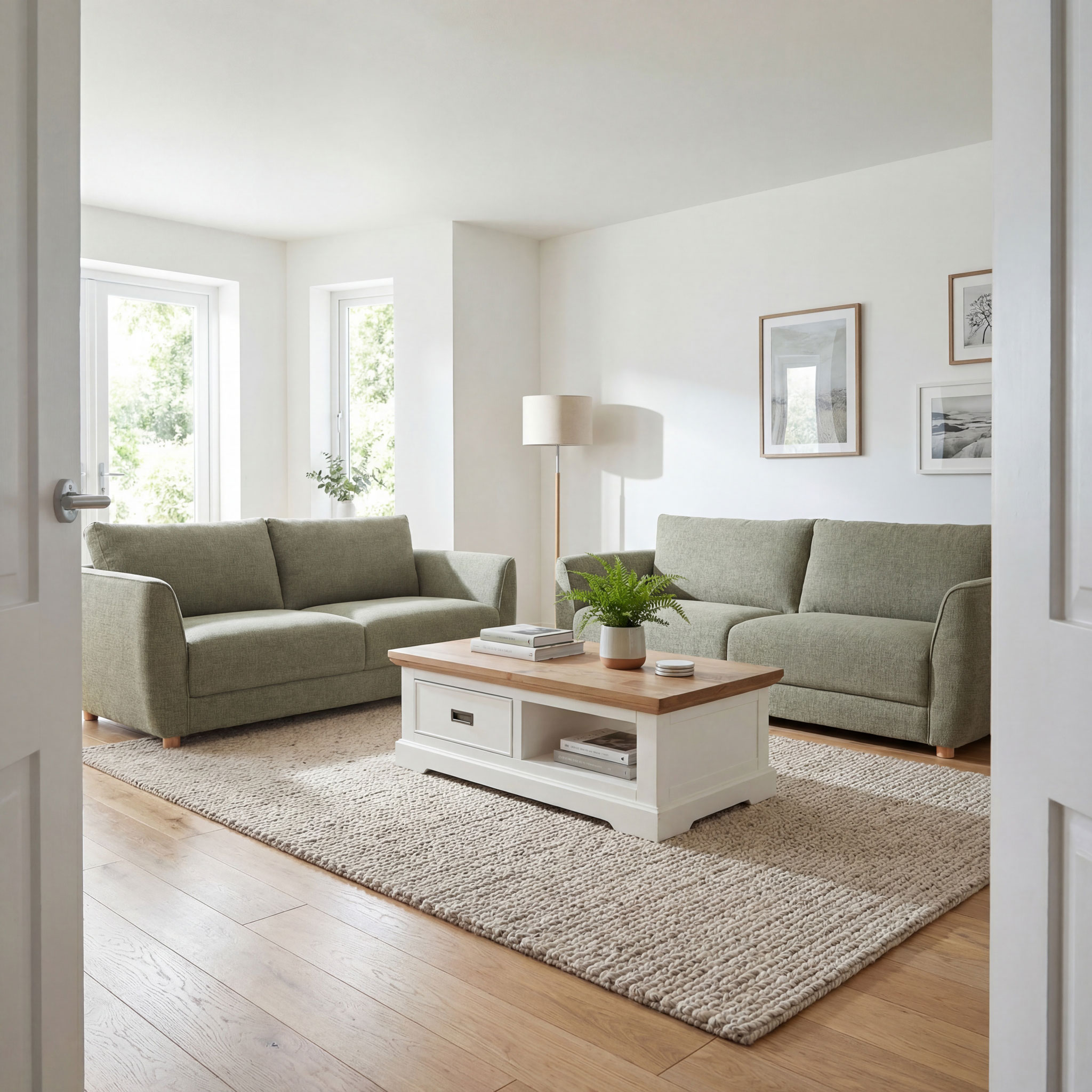 Katrina 3 Seater Sofa, Green