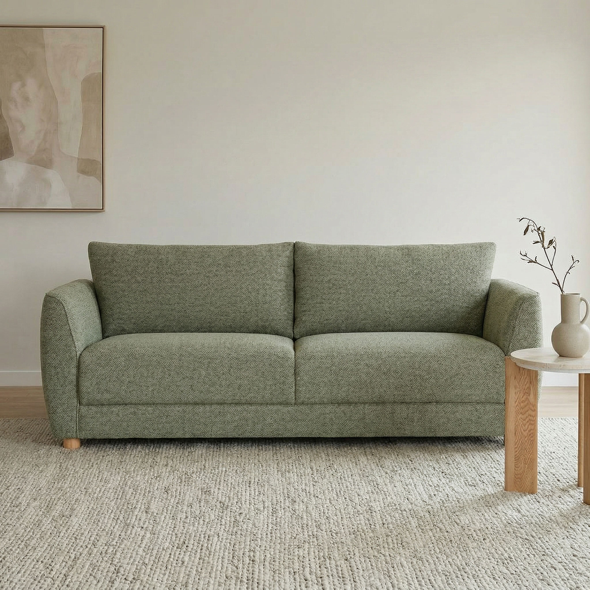 Katrina 3 Seater Sofa, Green