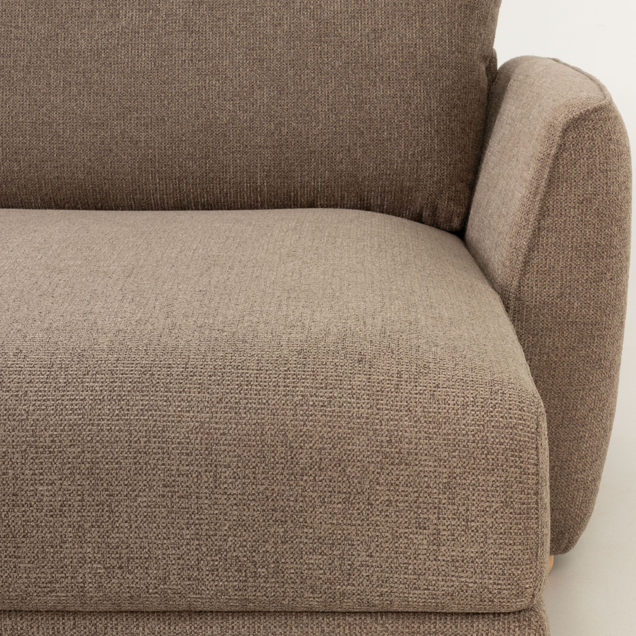 Katrina Chaise Sofa, Light Brown