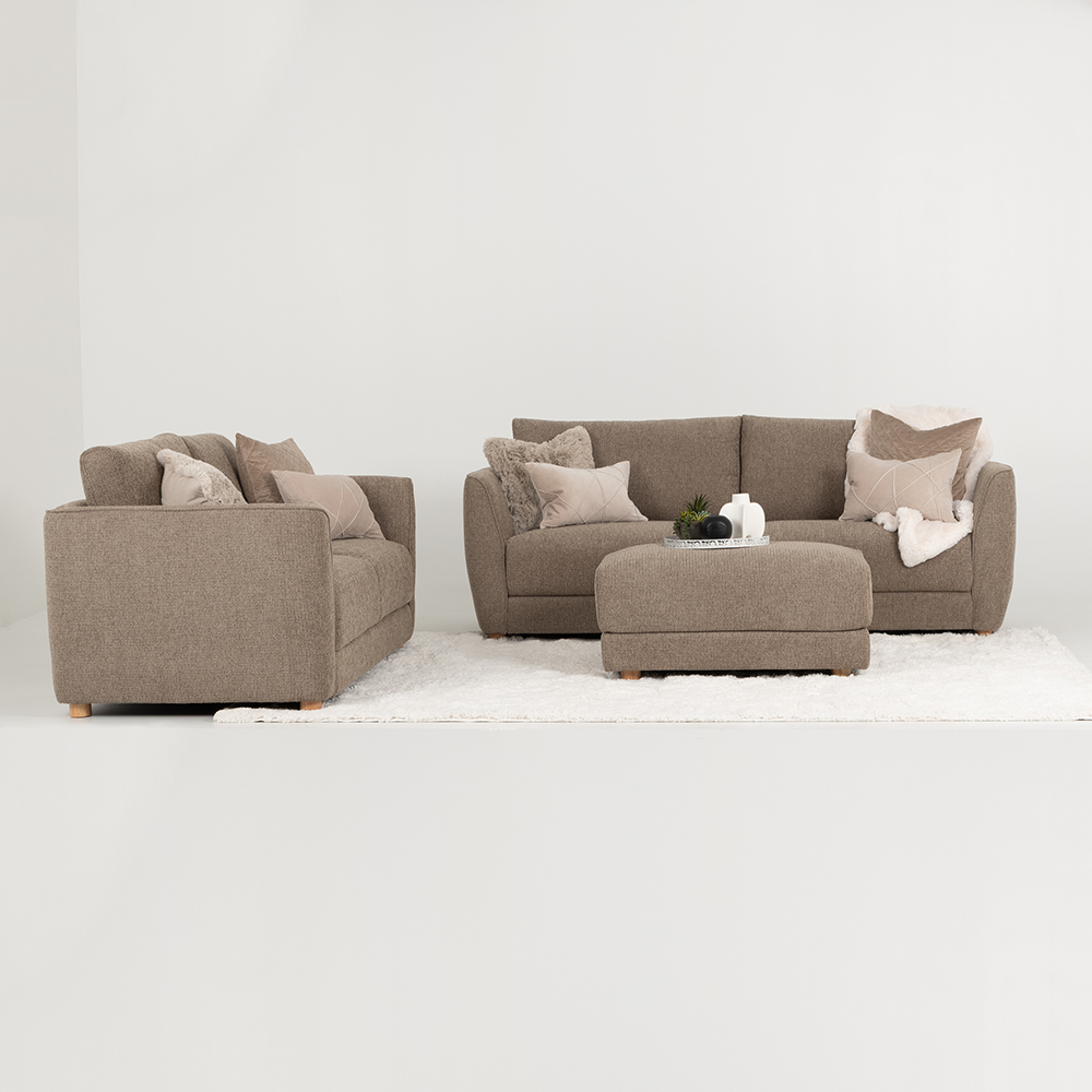 Katrina Ottoman, Light Brown