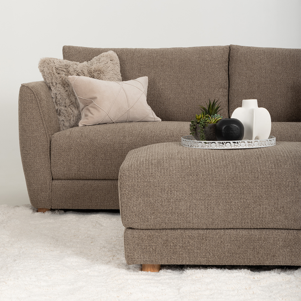 Katrina Ottoman, Light Brown