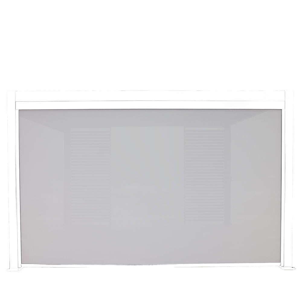 Shadestyle Antiwind Screen 4m, White/Grey