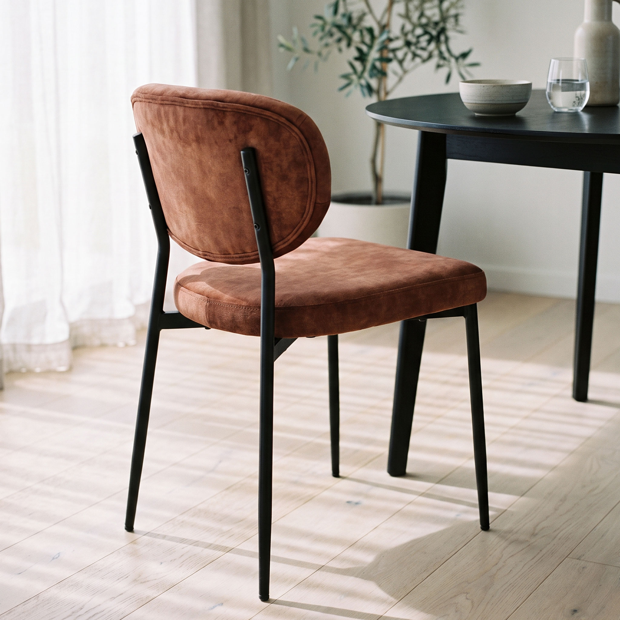 Isha Dining Chair, Rust