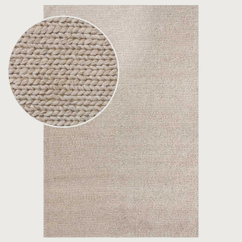 Limon Taylor Floor Rug - 160 x 230 cm, White Sand