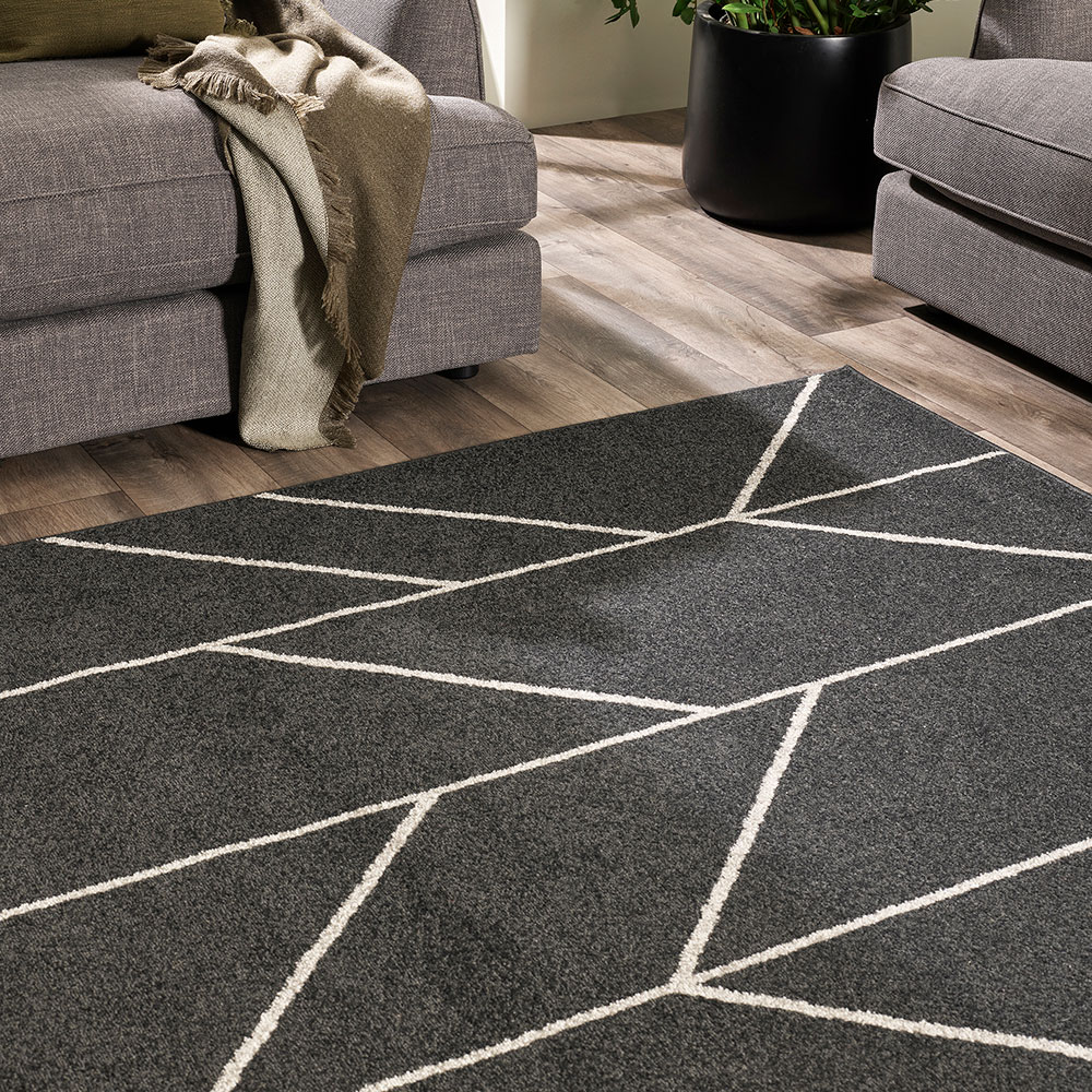 Ollo Kingston Rug - 200 x 290 cm, Black