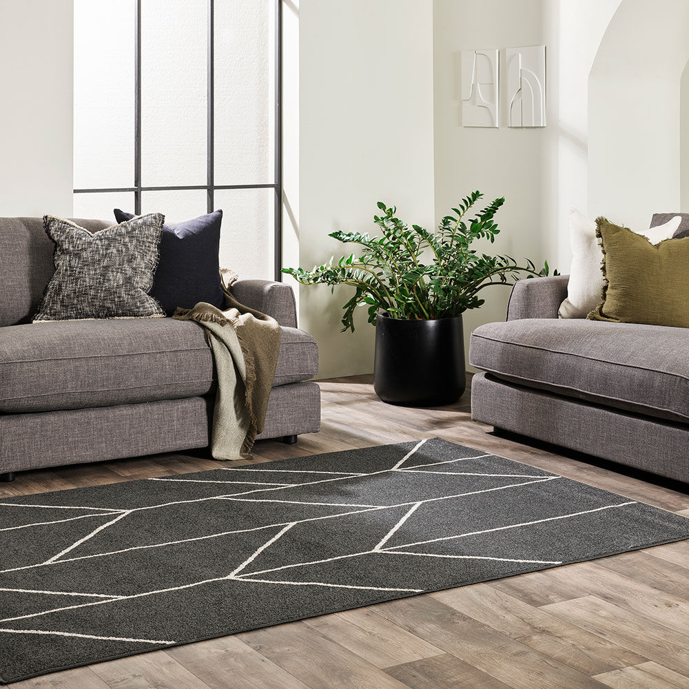 Ollo Kingston Rug - 200 x 290 cm, Black