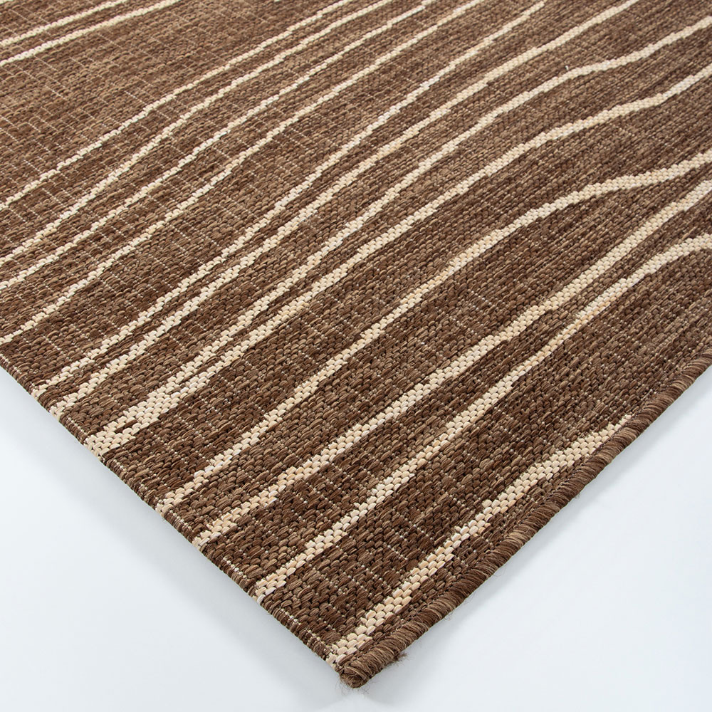Ollo Rivers Outdoor Rug - 160 x 230 cm, Teak