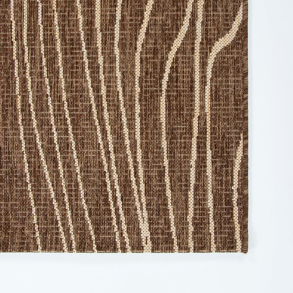 Ollo Rivers Outdoor Rug - 160 x 230 cm, Teak