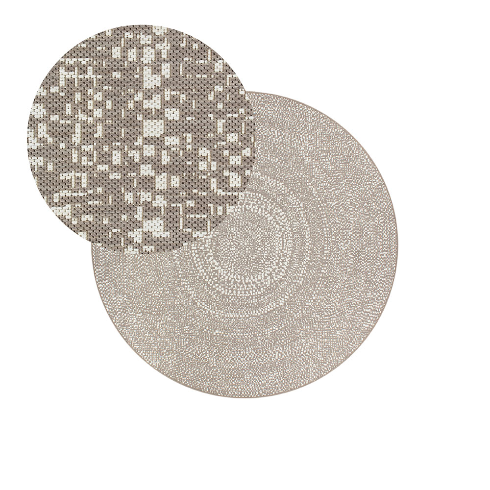 Ollo Cove Round Outdoor Rug - 240 cm, Ecru