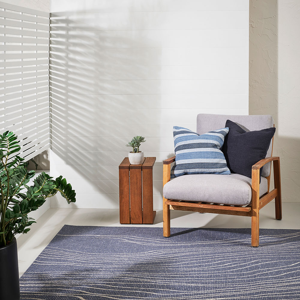 Ollo Rivers Outdoor Rug - 200 x 290 cm, Ocean