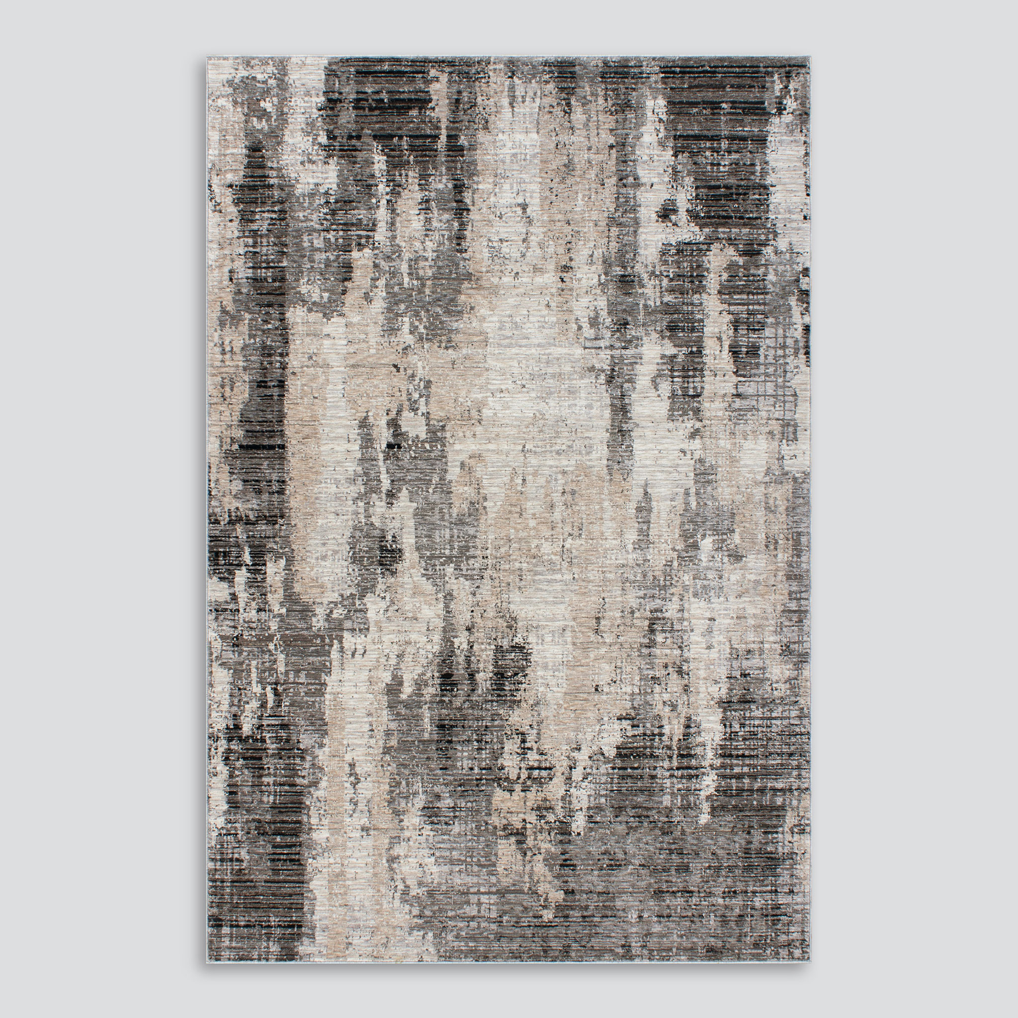 Ollo Juniper Rug - 160 x 230 cm, Taupe/Black