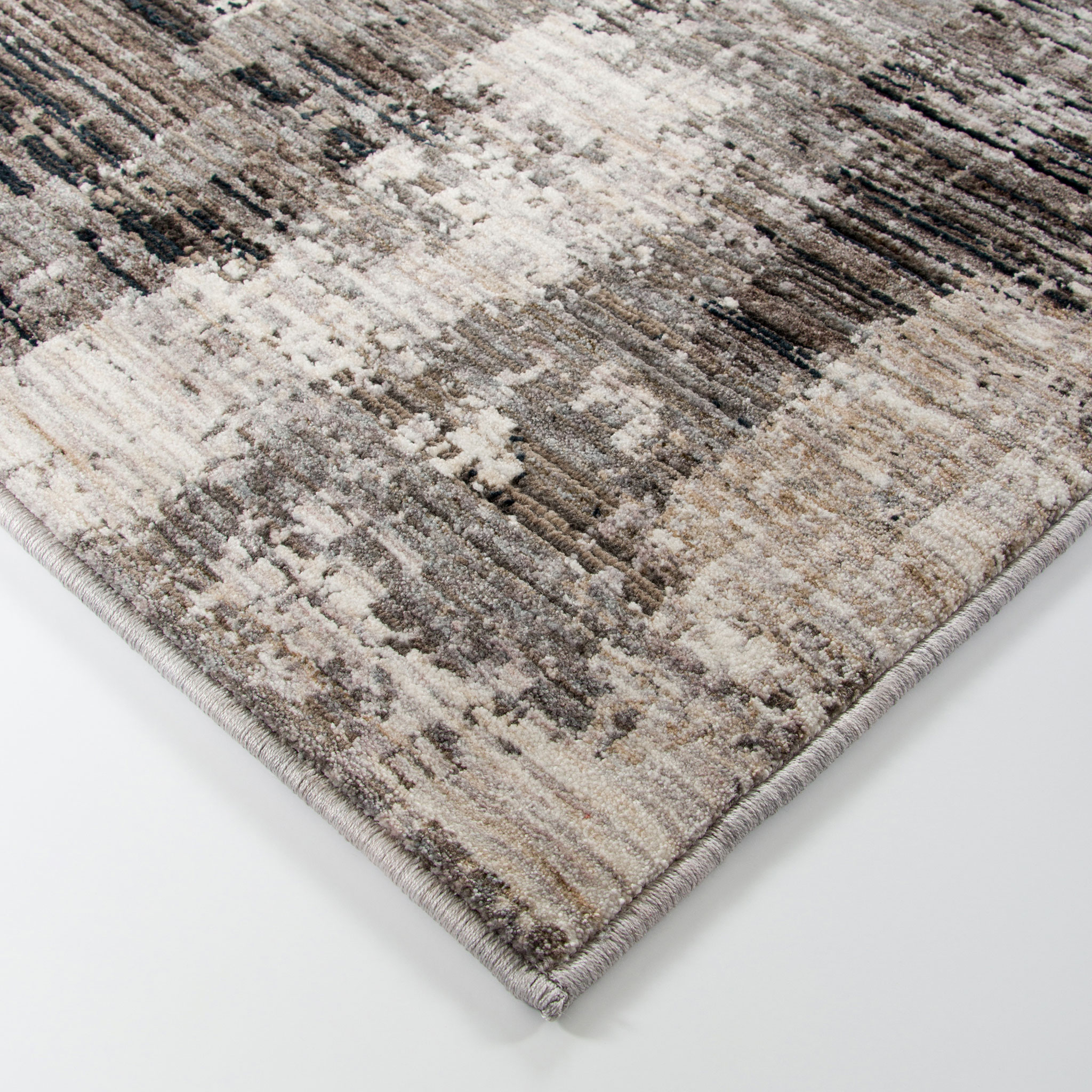 Ollo Juniper Rug - 200 x 290 cm, Taupe/Black