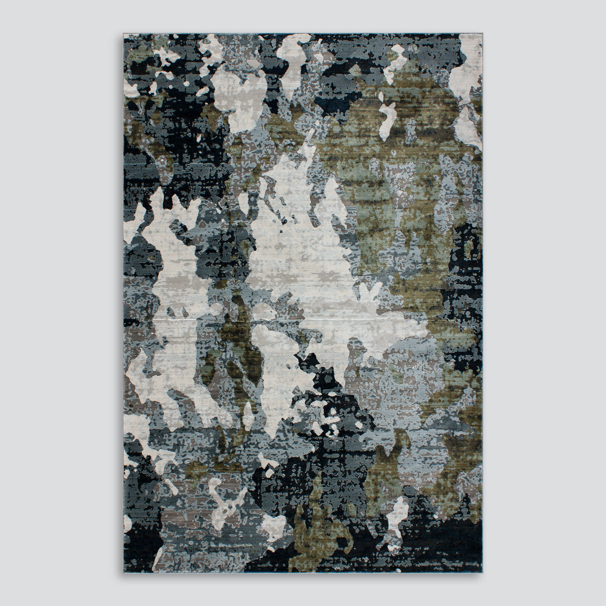 Ollo Emery Rug - 200 x 290 cm, Ink/Olive
