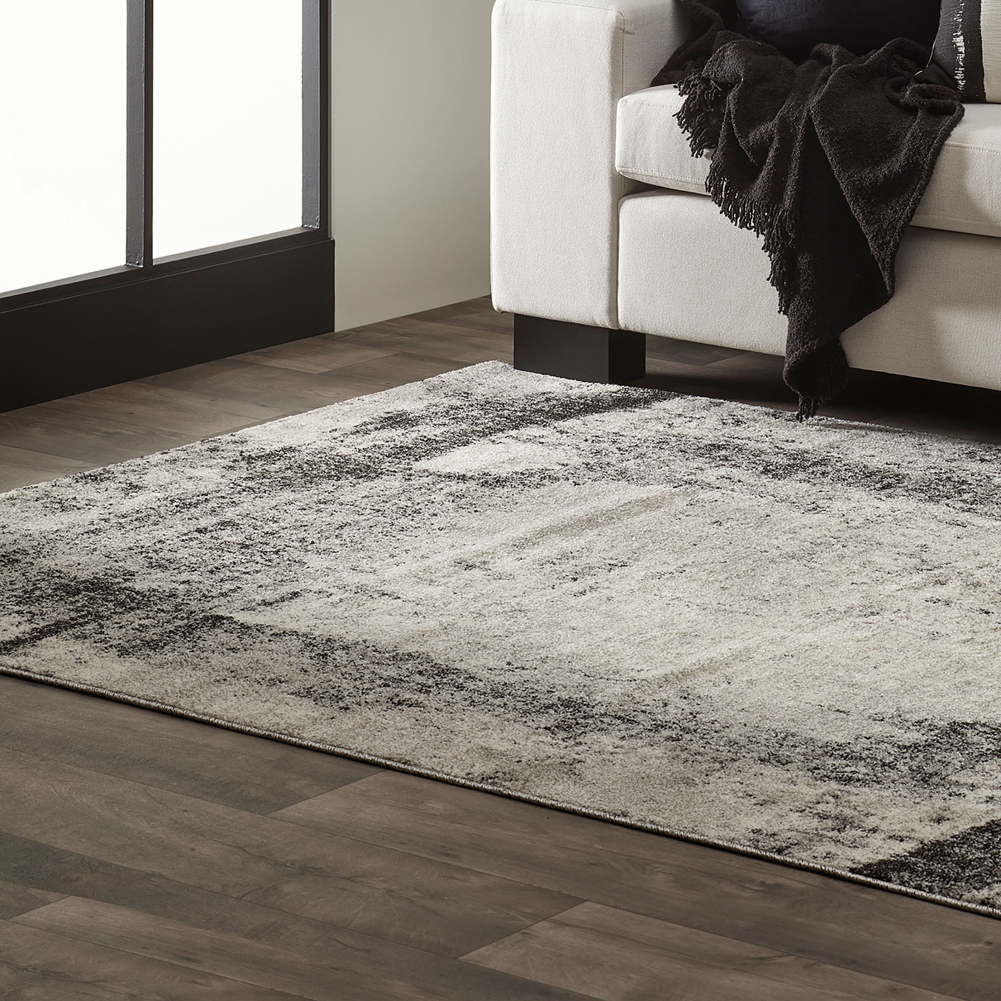 Ollo Quinn Rug - 160 x 230 cm, Ivory/Black