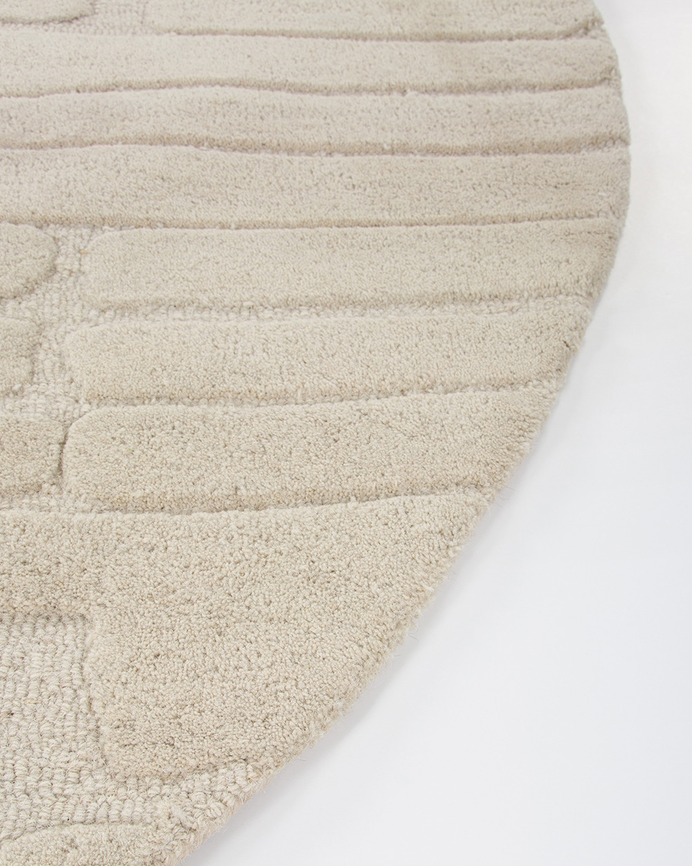 Ollo Venice Round Rug - 200 cm, Ecru