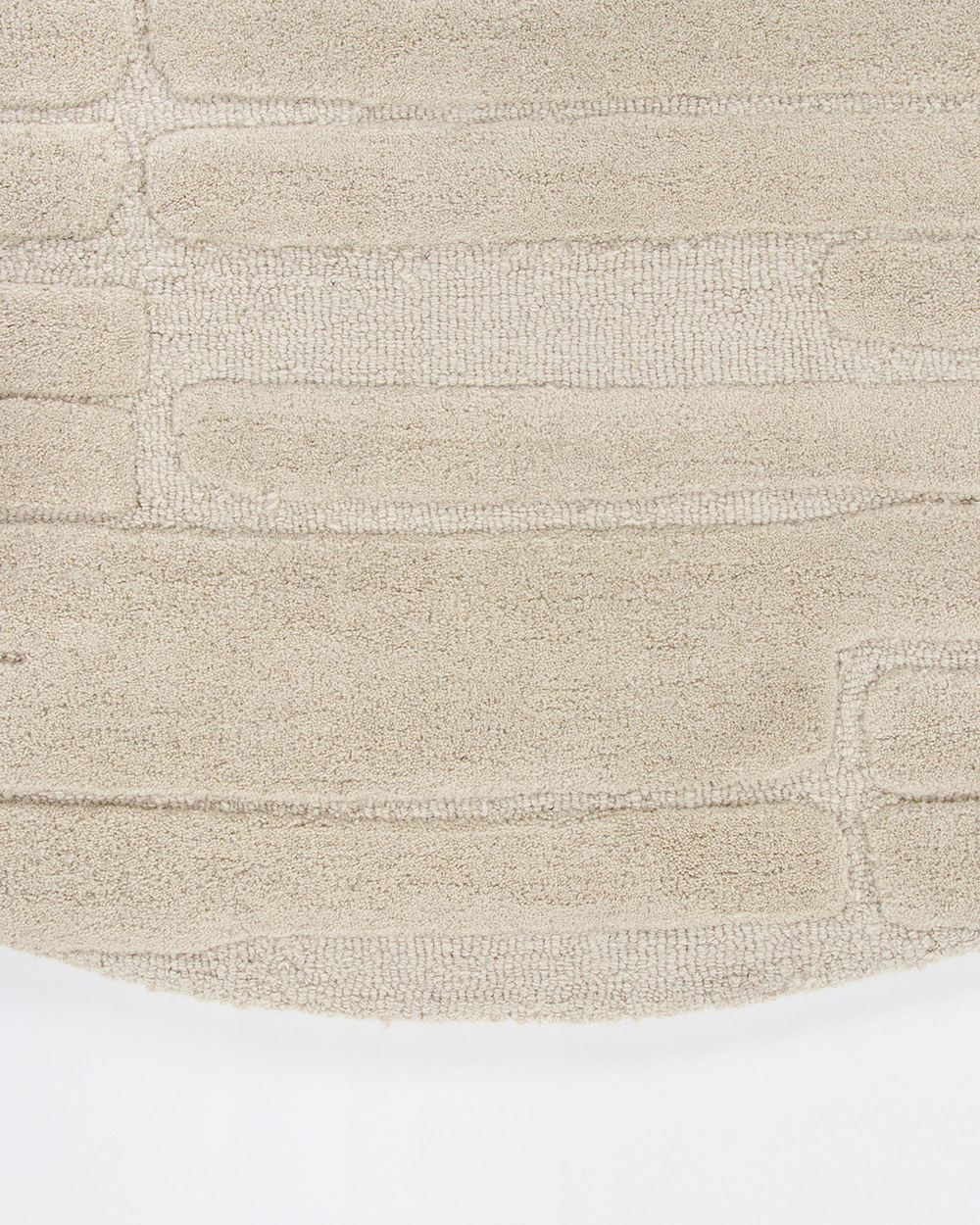 Ollo Venice Round Rug - 200 cm, Ecru
