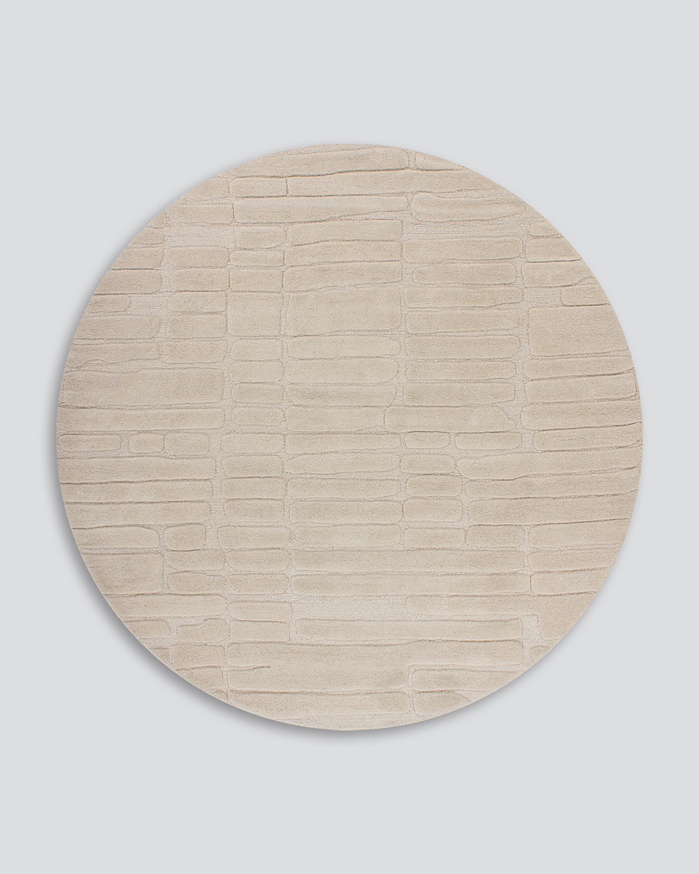 Ollo Venice Round Rug - 200 cm, Ecru