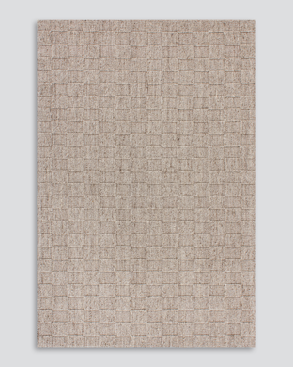 Ollo Checker Rug - 250 x 350 cm, Beige