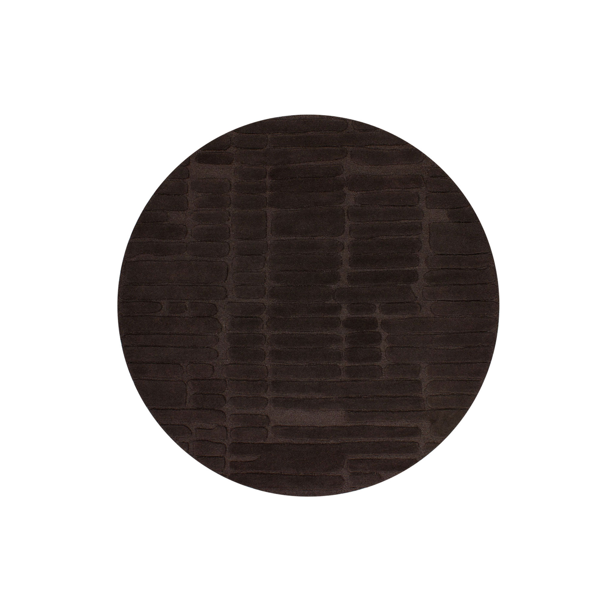 Ollo Venice Round Rug 200 cm, Chocolate