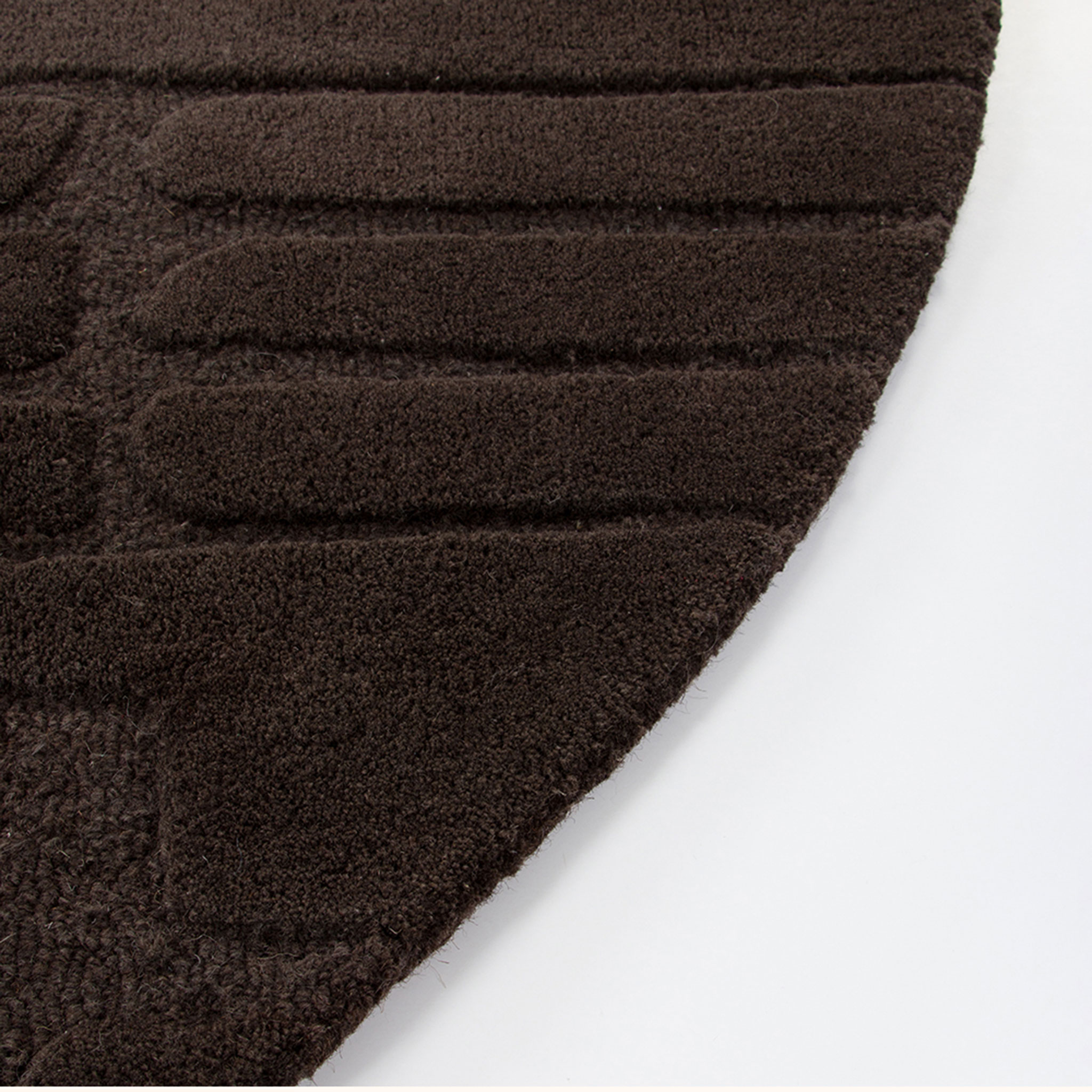 Ollo Venice Round Rug 200 cm, Chocolate