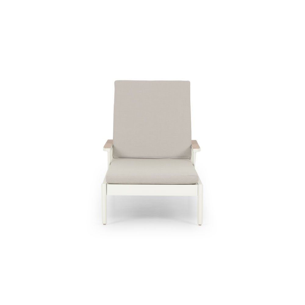 Lucia Outdoor Sun Lounger, White