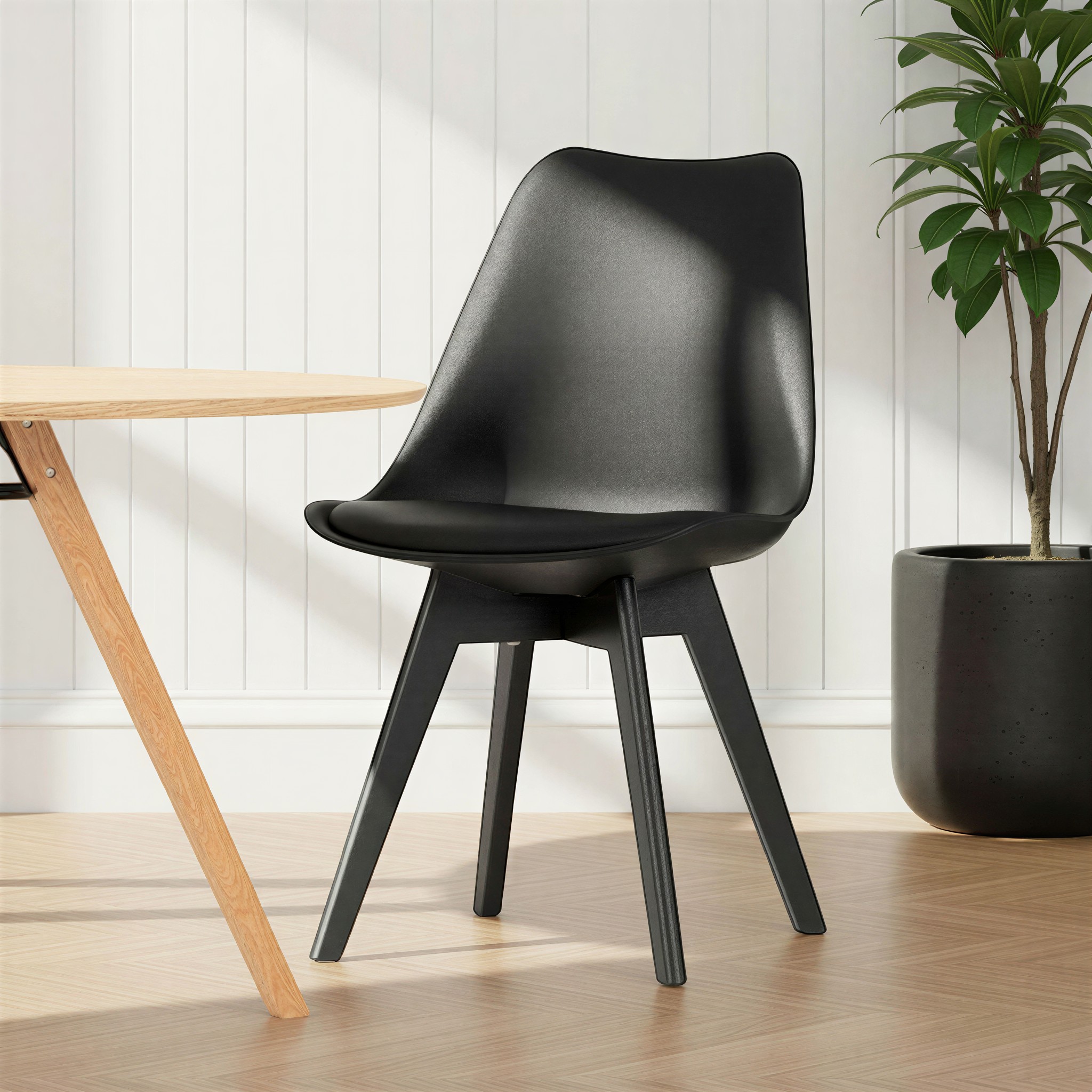 Carson Dining Chair, Black/Black