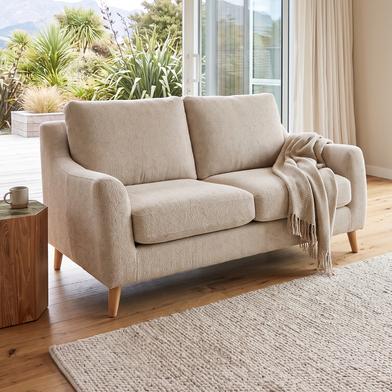 Martin 2 Seater Sofa, Taupe