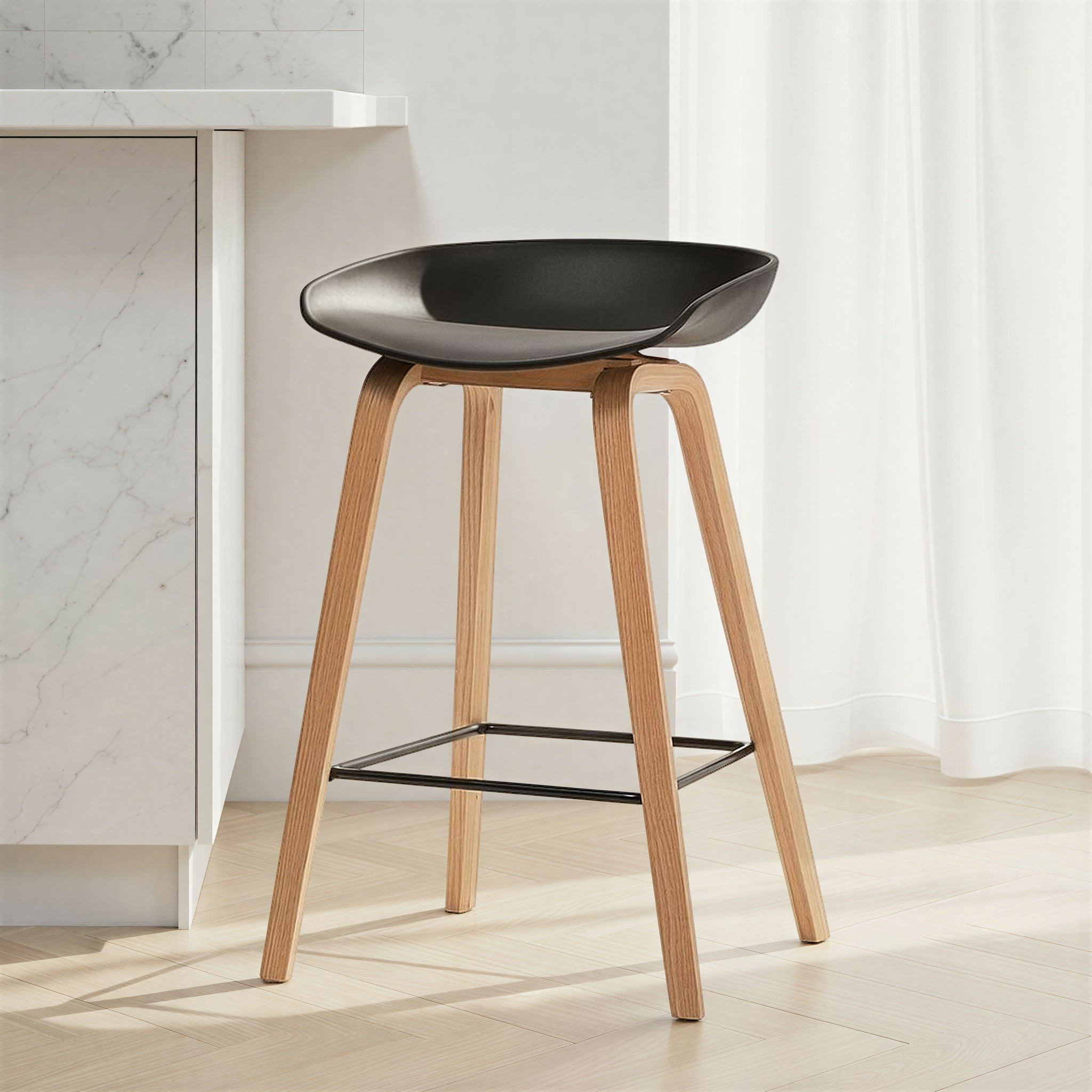 Zen Barstool, Black